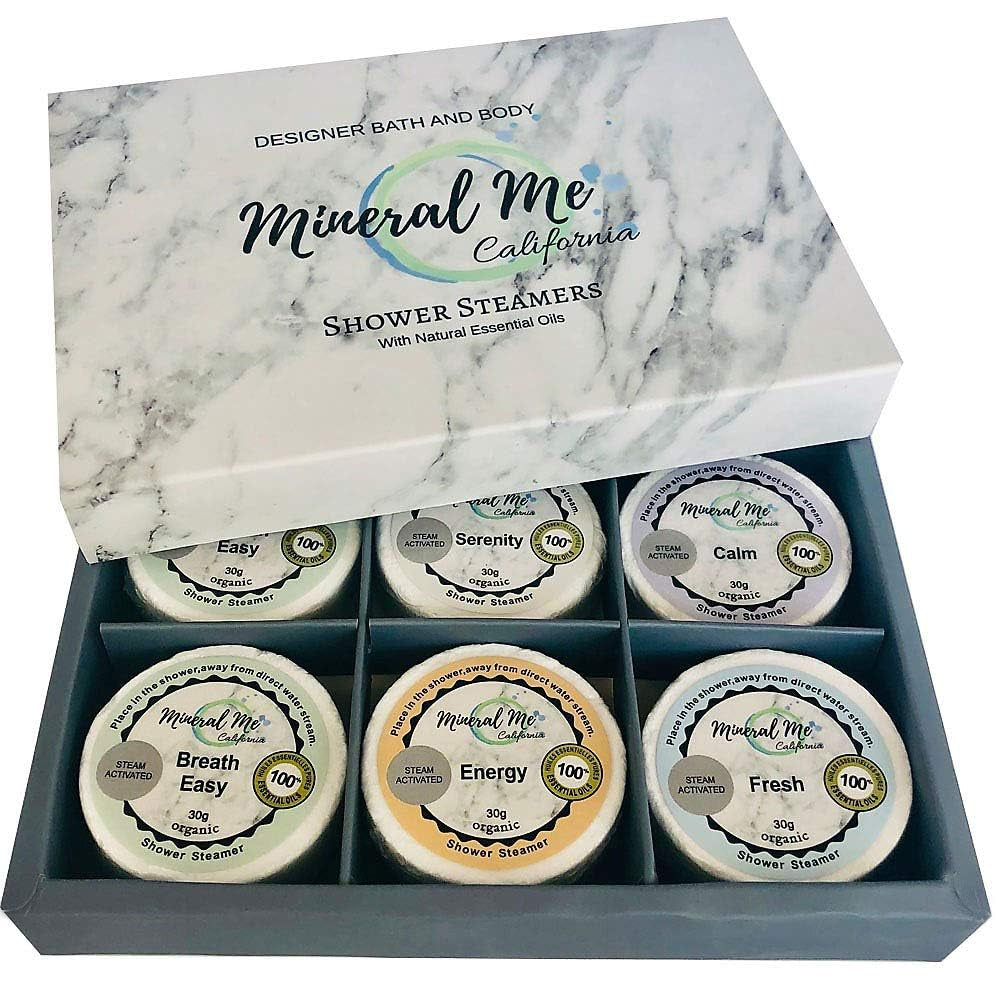 Organic Shower Steamers Aromatherapy - Natural Shower Bombs Vapor Tablets for Aromatherapy, Shower Tablets for Home Spa, Shower Melts, Relaxing Self Care Easter Basket Essentials for Men, Women