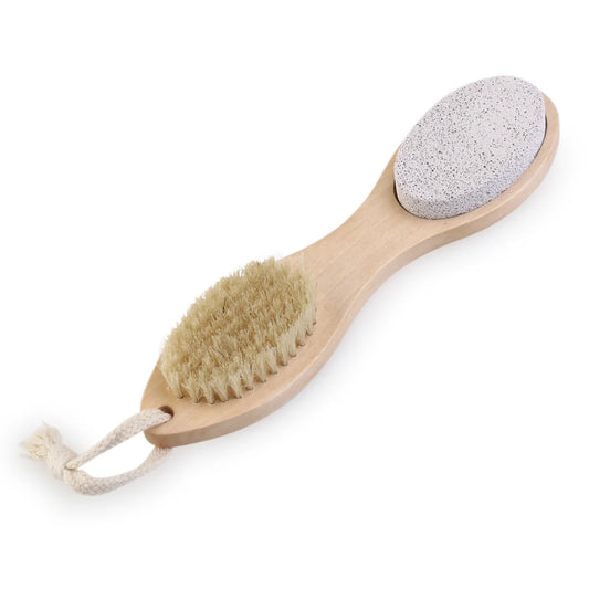 Nail Brush 4-In-1 File Callus Reducer Pumice Stone Exfoliating Brush for Men
