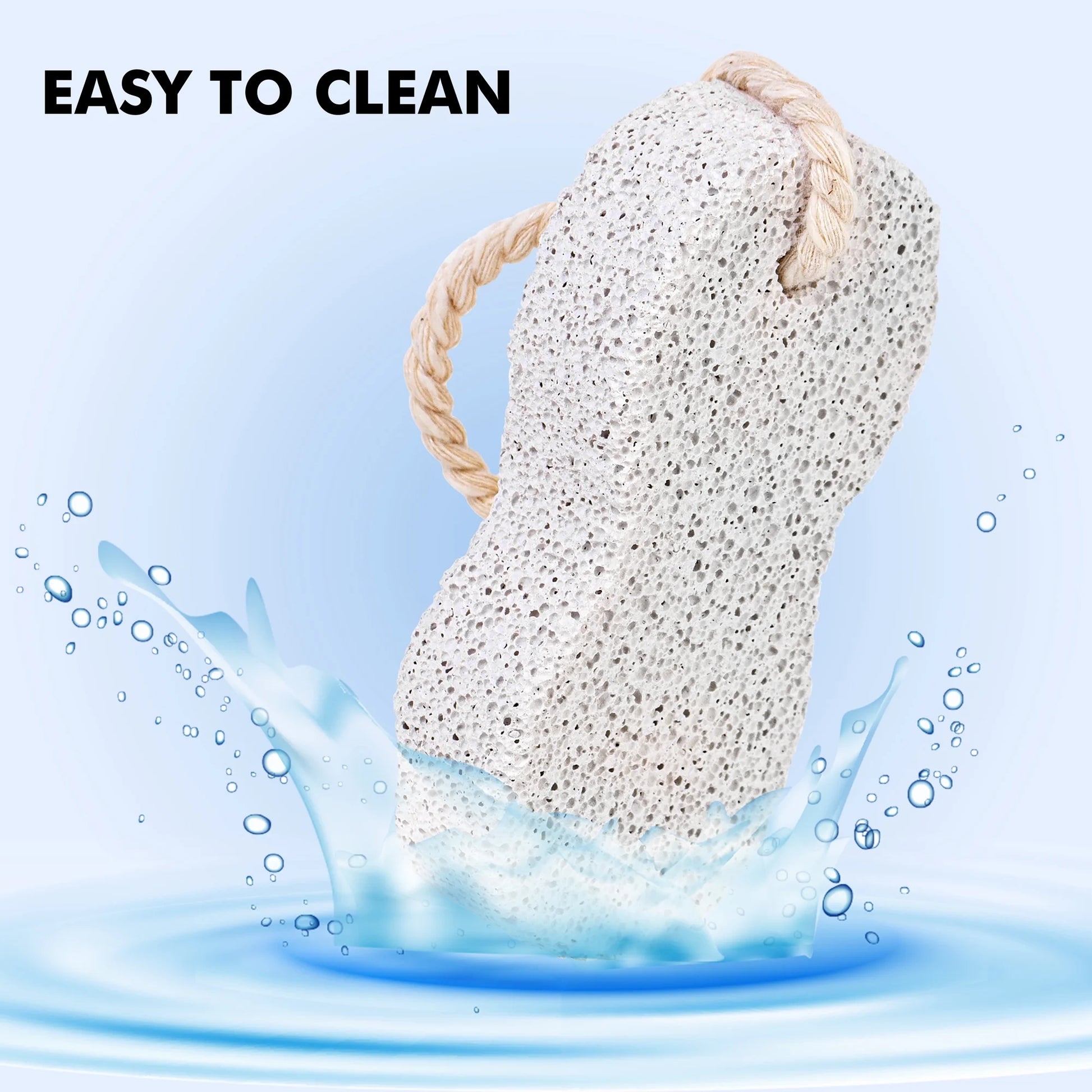 Foot Pumice Stone - Lava Stone for Feet Callus - Foot Scrubbers for Use in Shower - Pack of 2