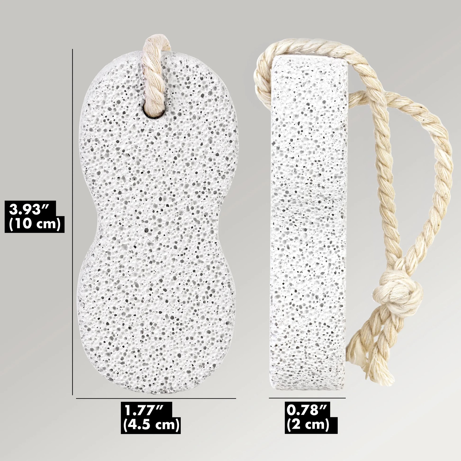 Foot Pumice Stone - Lava Stone for Feet Callus - Foot Scrubbers for Use in Shower - Pack of 2